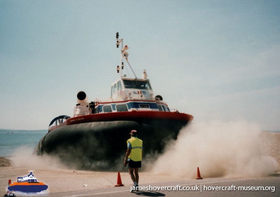 AP1-88 hovercraft promotional day by BHC -  (credit: The <a href='http://www.hovercraft-museum.org/' target='_blank'>Hovercraft Museum Trust</a>).